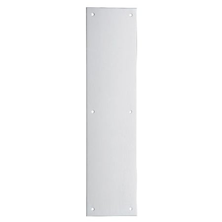 Ives Commercial Stainless Steel 6in x 16in Push Plate Satin Stainless Steel Finish 820032D616